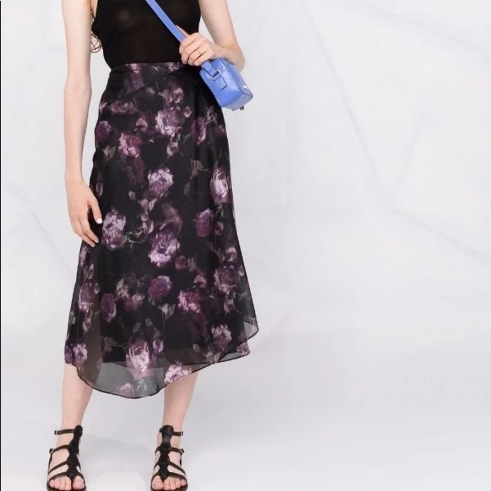 Vince Night Garden Handkerchief Drape Skirt - Picture 4 of 16